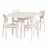 Стул DIAMANTE жесткое сидение / 1 шт. в упаковке бук, 42 х 42 х 85 см, ivory white ivory white бук
