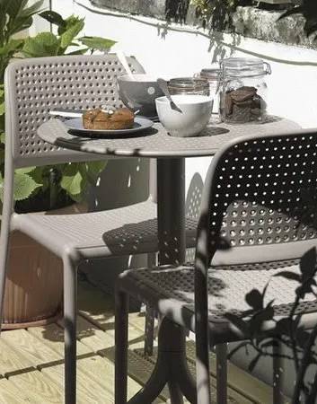 Стол пластиковый обеденный Step + Step Mini тортора Ø605х400-765 мм Стол пластиковый обеденный Step + Step Mini тортора Ø605х400-765 мм