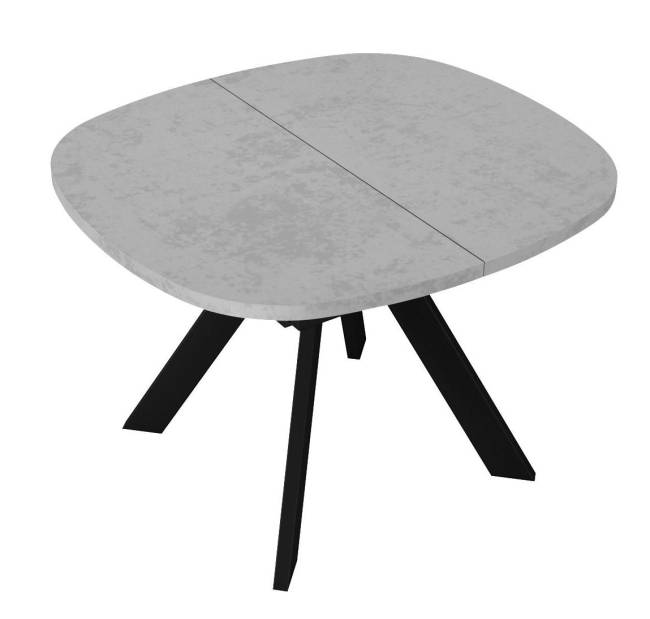 Стол DikLine B110 Бетон/опоры черные