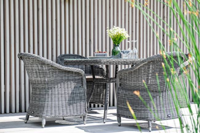 "Айриш" стол плетеный из искусственного ротанга, цвет графит "Айриш" стол плетеный из искусственного ротанга, цвет графит