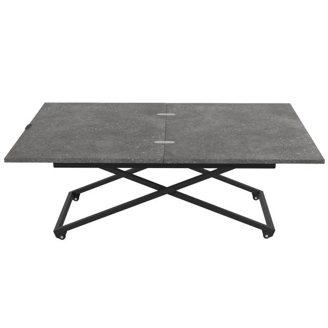 Стол универсальный трансформируемый АНДРЭ Loft ЛДСП терраццо/чёрный Стол универсальный трансформируемый АНДРЭ Loft ЛДСП терраццо/чёрный