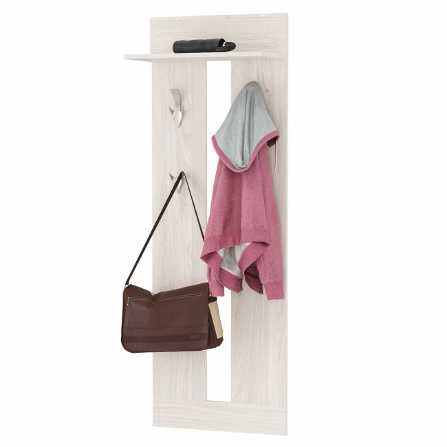 Тумбы с вешалками для верхней одежды Ника цвет ясень анкор светлый Тумбы с вешалками для верхней одежды Ника цвет ясень анкор светлый