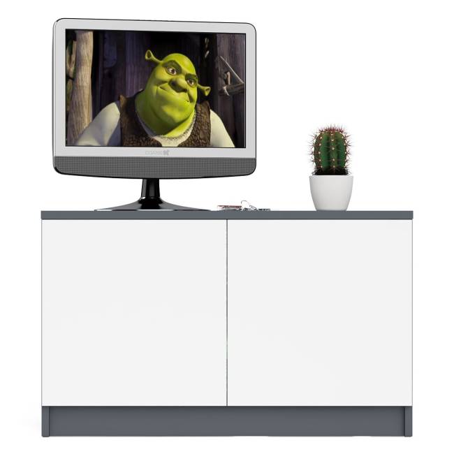 Тумба/антресоль Мори МА900.1 цвет графит/белый