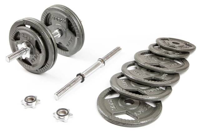 Набор гантелей с железной ручкой "HAMMERTONE", 2x14 кг