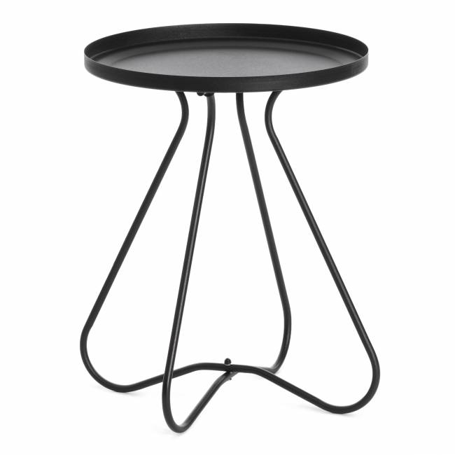 Столик журнальный GLAND 1 шт. в упаковке металл, 40*40*45см, черный черный металл