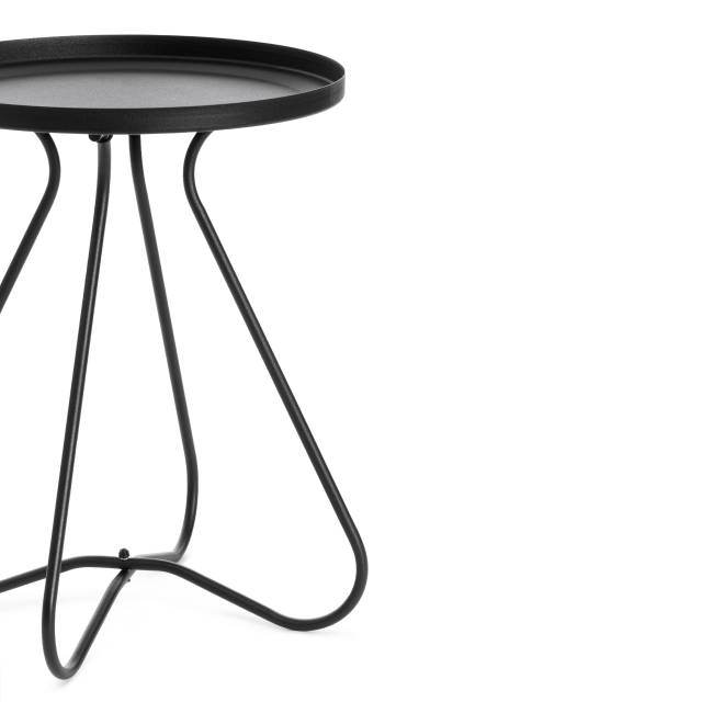 Столик журнальный GLAND 1 шт. в упаковке металл, 40*40*45см, черный черный металл