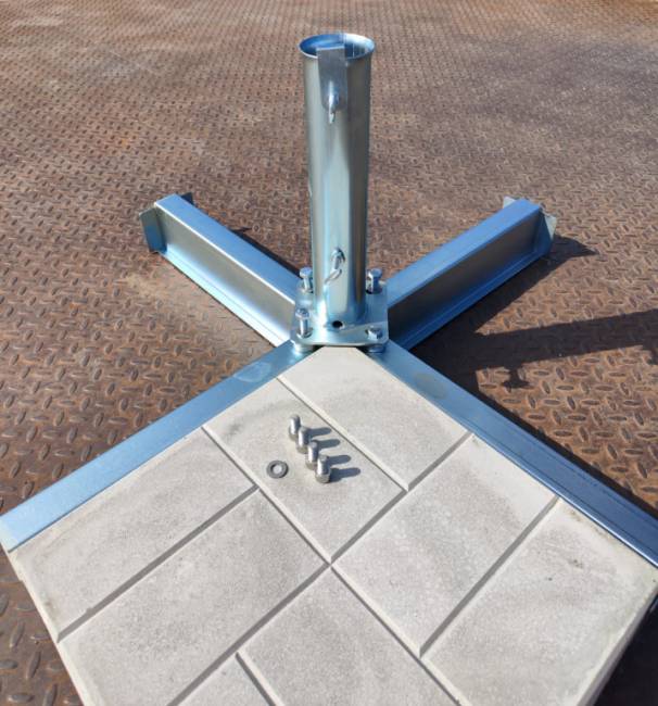 База утяжелительная для зонта BQ8080ZS стальной 850х850 мм