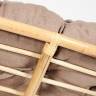 Кресло PAPASAN ECO/ПАПАСАН ЭКО P115-1/SP STD /c подушкой, ремешками/ Natural (натуральный), экошерсть Коричневый, 1811-5 Natural (натуральный)
