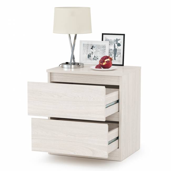 Тумба прикроватная Ника 16.02 цвет ясень анкор светлый Тумба прикроватная Ника 16.02 цвет ясень анкор светлый