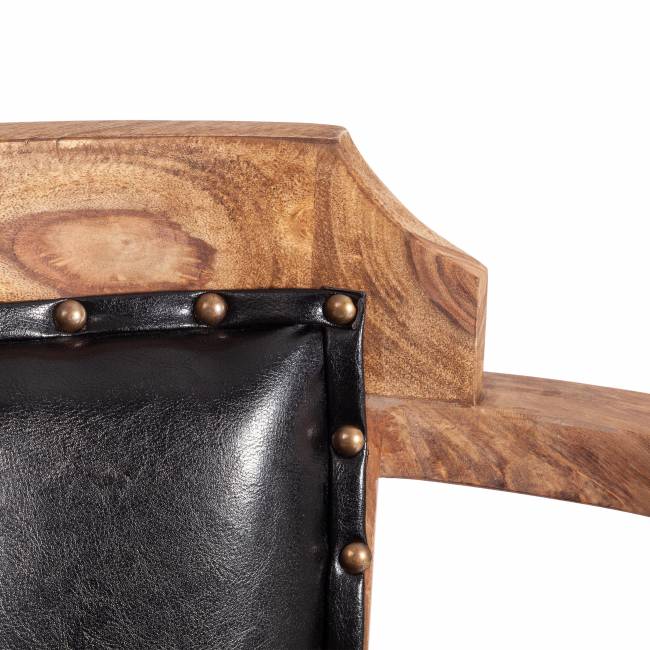 Кресло Бомбей ( CW-6374 ) NEW палисандр, 60х53х84см, Natural tinted (натуральный тонированный) натуральный