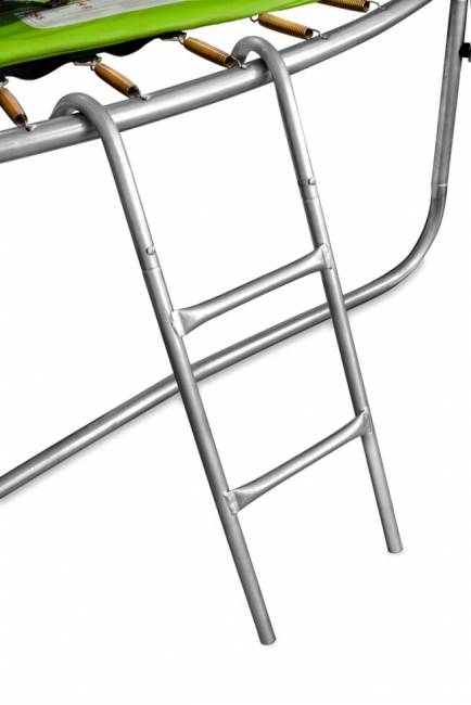 Батут "Smile outside", зеленый 10ft с защитной сеткой и лестницей