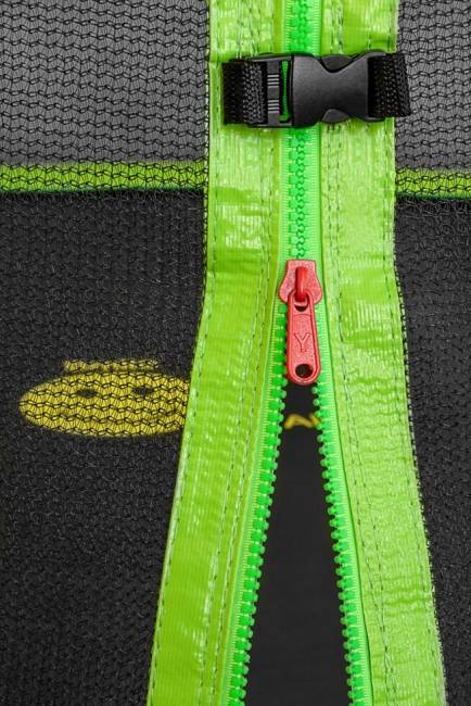 Батут "Smile outside", зеленый 10ft с защитной сеткой и лестницей