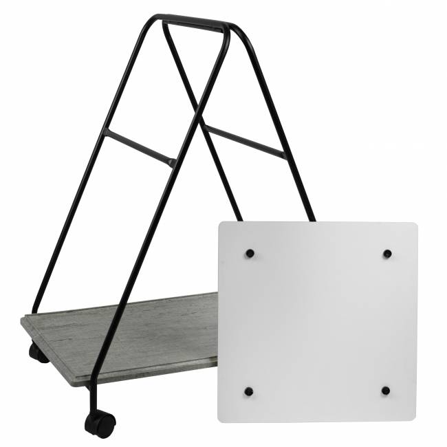 Стол сервировочный Милн черный/серый шпат