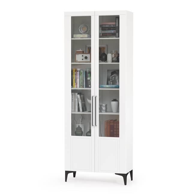 Стенка для гостиной Валенсия № 122 цвет белый шагрень