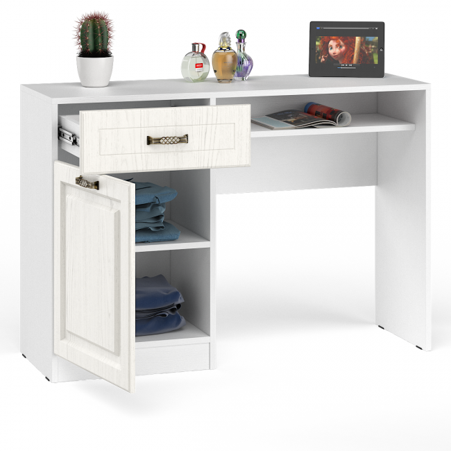 Стол туалетный 12.46 Ливерпуль цвет ясень ваниль/белый Стол туалетный 12.46 Ливерпуль цвет ясень ваниль/белый