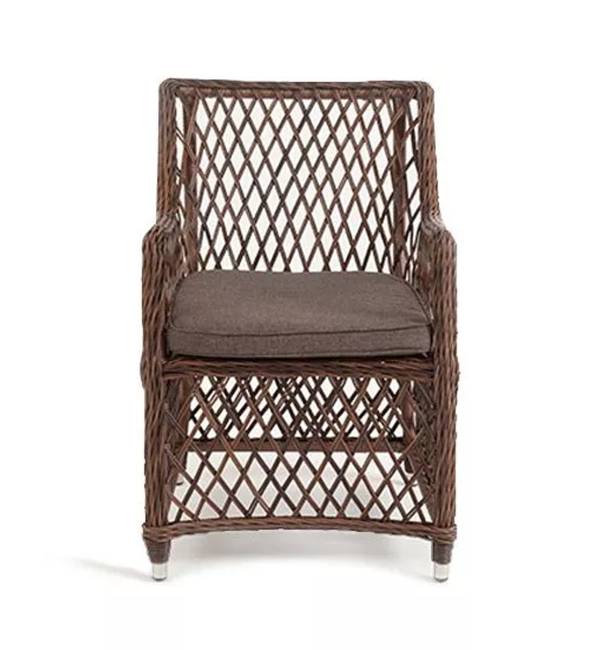 "Латте" плетеное кресло из искусственного ротанга, цвет коричневый