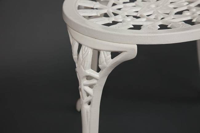 Комплект Secret De Maison Waltz of flowers (стол +2 стула) алюминиевый сплав, D60/H67, 52Х40Х89см, butter white butter white алюминиевый сплав Комплект Secret De Maison Waltz of flowers (стол +2 стула) алюминиевый сплав, D60/H67, 52Х40Х89см, butter white butter white алюминиевый сплав