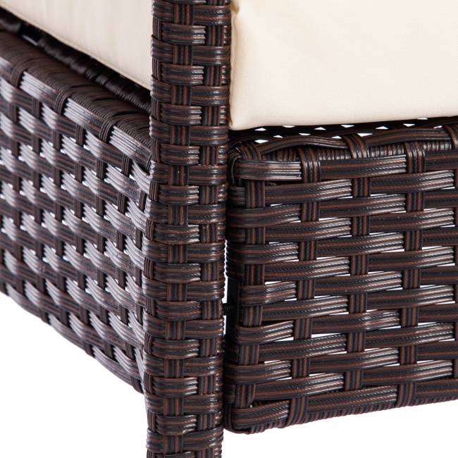 Лаундж сет (диван+2кресла+столик+подушки) (mod. 210000) пластиковый ротанг, 107x60x73см/58х60х72,5см/75х40.5х37,5, коричневый, ткань: DB-02 бежевый Лаундж сет (диван+2кресла+столик+подушки) (mod. 210000) пластиковый ротанг, 107x60x73см/58х60х72,5см/75х40.5х37,5, коричневый, ткань: DB-02 бежевый