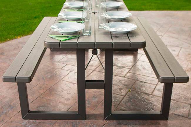 Стол с лавочками Lifetime для пикника Стол с лавочками Lifetime для пикника