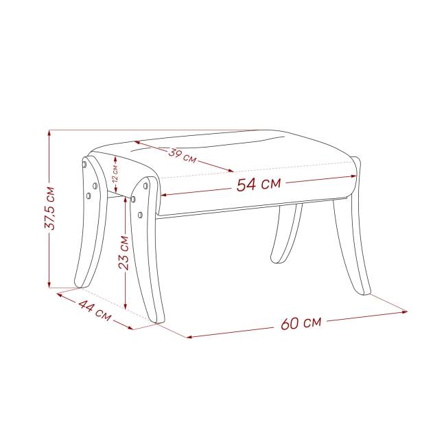Пуф Leset Дэми Венге Malmo 95 Пуф Leset Дэми Венге Malmo 95