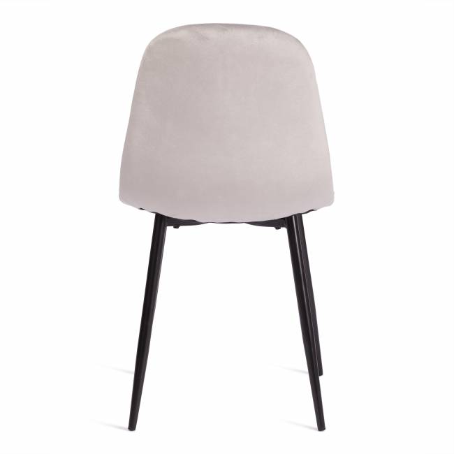 Стул BREEZE (mod. 4724) / 1 шт. в упаковке вельвет/металл, 44 х 53 х 87 см, Light grey (светло-серый) HLR14 / черный светло-серый вельвет/металл