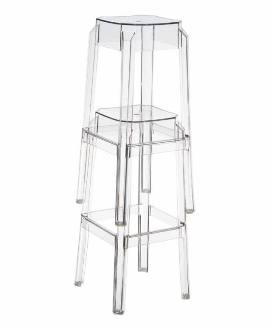 Табурет прозрачный полубарный Fox 65 прозрачный 360х360х650 мм Табурет прозрачный полубарный Fox 65 прозрачный 360х360х650 мм