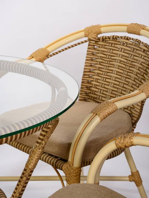 Кресло Bali (Бали) из искусственного ротанга, слоновая кость Кресло Bali (Бали) из искусственного ротанга, слоновая кость