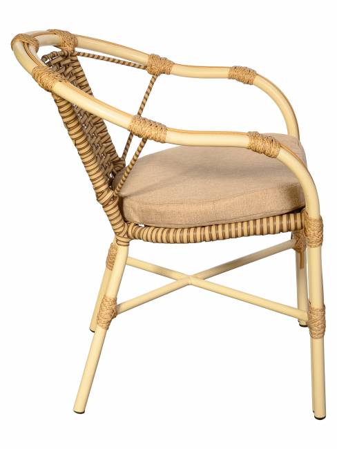 Кресло Bali (Бали) из искусственного ротанга, слоновая кость Кресло Bali (Бали) из искусственного ротанга, слоновая кость