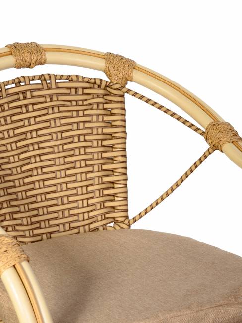 Кресло Bali (Бали) из искусственного ротанга, слоновая кость Кресло Bali (Бали) из искусственного ротанга, слоновая кость
