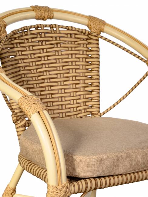 Кресло Bali (Бали) из искусственного ротанга, слоновая кость Кресло Bali (Бали) из искусственного ротанга, слоновая кость