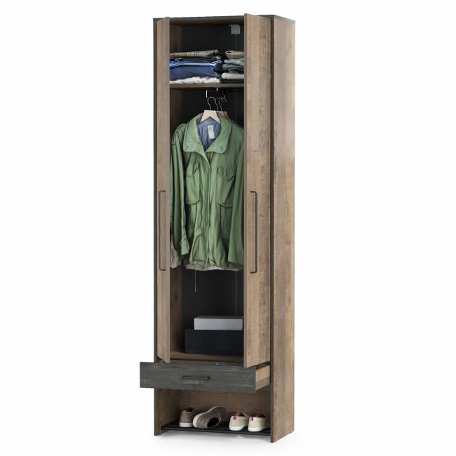 Шкаф для одежды Трувор 13.328.02 цвет дуб гранж песочный/интра