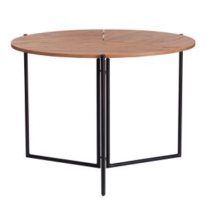 Стол складывающийся YOOP (mod. 1212) ЛДСП+меламин/металл,  100 x 100 x 72 см, сосна/чёрный