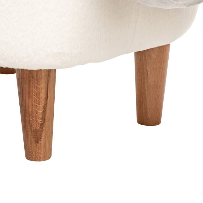 Пуф Leset Овечка Молочный, компаньон серый Бук