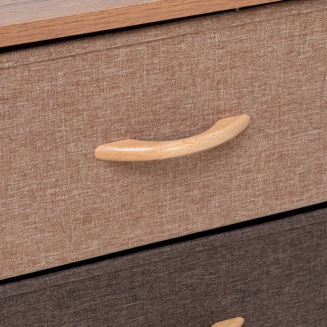 Комод Leset Локи с вешалкой Коричневый Светло-коричневый, темно-коричневый