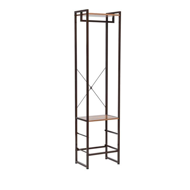 Комод Leset Локи с вешалкой Коричневый Светло-коричневый, темно-коричневый