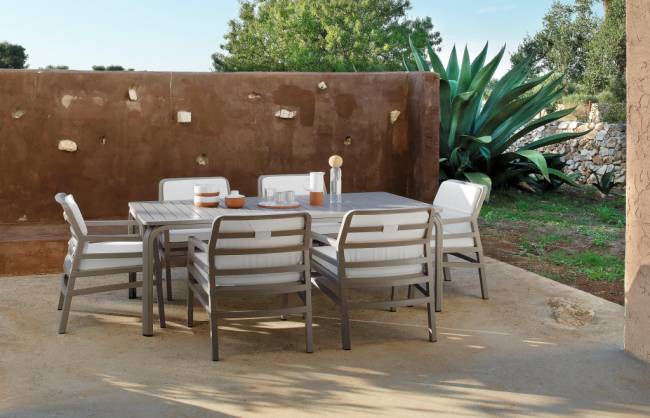 Стол пластиковый раздвижной Alloro 210 Extensible тортора 2100-2800х730х1000 мм