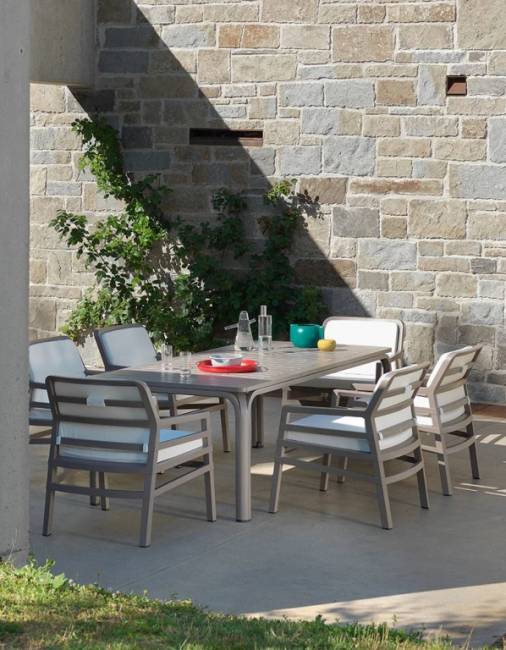 Стол пластиковый раздвижной Alloro 210 Extensible тортора 2100-2800х730х1000 мм