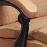 Кресло CHIEF кож/зам/ткань, бежевый/бронза, 36-34/21