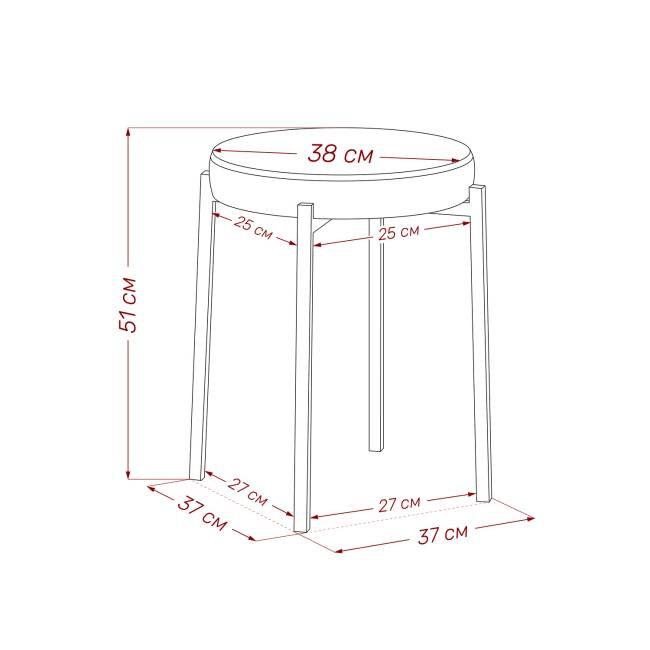 Табурет Leset Авис профиль Ultra Chocolate Белый Табурет Leset Авис профиль Ultra Chocolate Белый