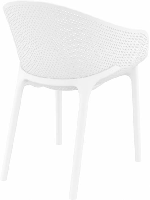 Кресло пластиковое Sky белый 540х600х810 мм