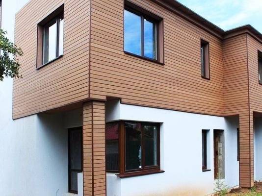 Фасадная панель из ДПК HOLZHOF, 165*15*3000 мм, слоновая кость Фасадная панель из ДПК HOLZHOF, 165*15*3000 мм, слоновая кость