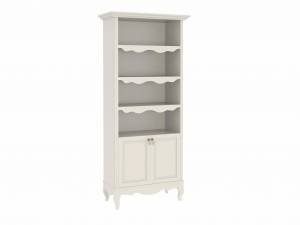 Стеллаж Малонн Ави с дверцами Белый