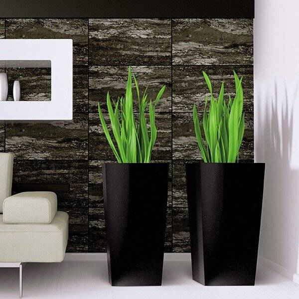 Кашпо для цветов "Prosperplast Urbi Square", антрацит, 91,5+37л