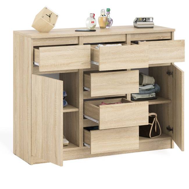 Комод с ящиками и дверками Мори МК1200.4 цвет дуб сонома Комод с ящиками и дверками Мори МК1200.4 цвет дуб сонома