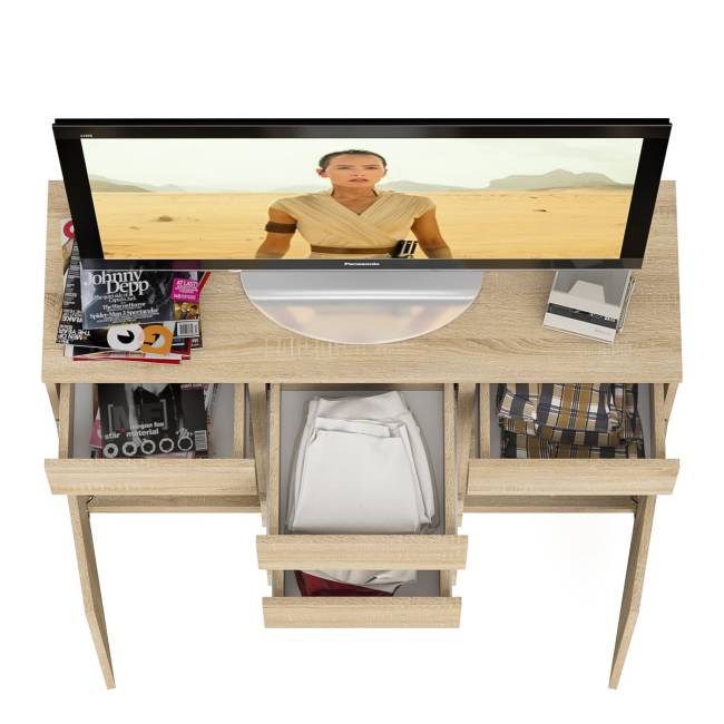 Комод с ящиками и дверками Мори МК1200.4 цвет дуб сонома Комод с ящиками и дверками Мори МК1200.4 цвет дуб сонома