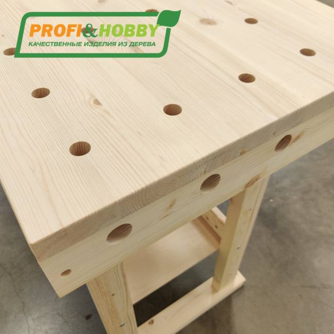 Верстак деревянный "Школьный", сосна