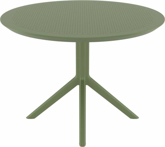 Стол пластиковый Sky Table Ø105 оливковый 1050х740 мм