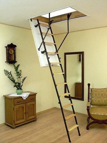 Чердачная складная лестница Stallux 265 80х70