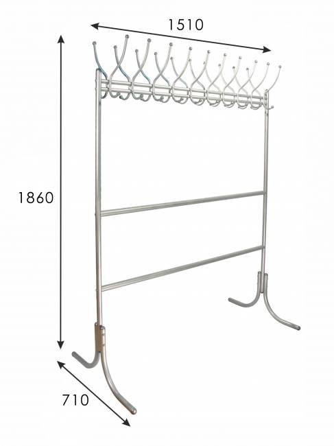 Вешалка напольная М 12 металлик