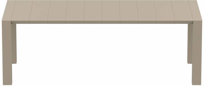 Стол пластиковый раздвижной Vegas Table Medium бежевый 1800-2200х1000х750 мм